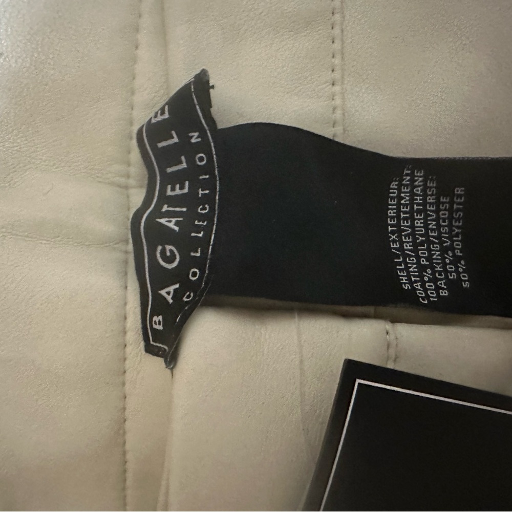 Bagatelle Off-White Faux Leather Pants - Picture 3 of 7
